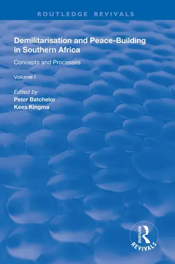 Cover of Demilitarisation and Peace-Building in Southern Africa