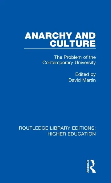 Cover of Anarchy and Culture