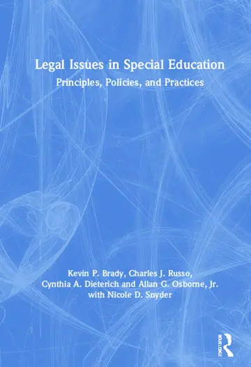 Cover of Legal Issues in Special Education