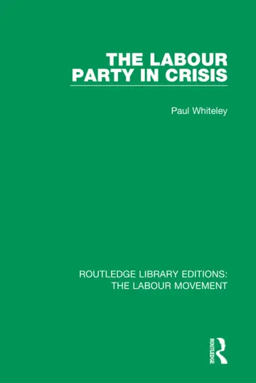 Cover of The Labour Party in Crisis