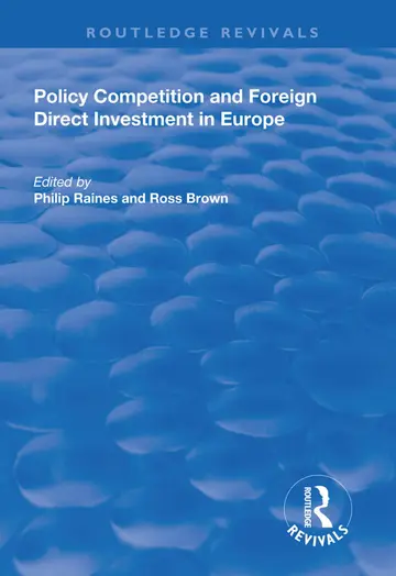 Cover of Policy Competition and Foreign Direct Investment in Europe
