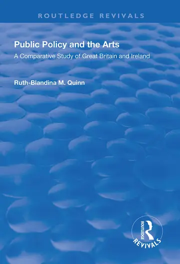 Cover of Public Policy and the Arts