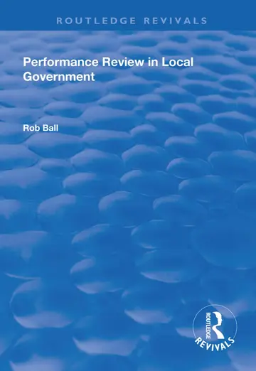 Cover of Performance Review in Local Government