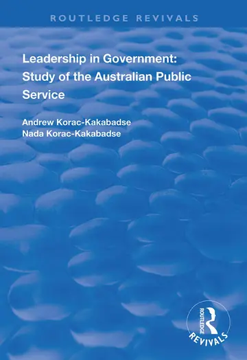 Cover of Leadership in Government