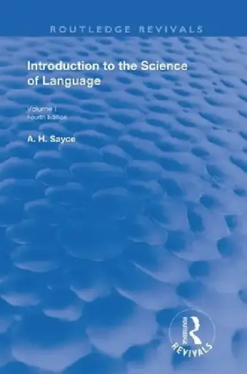 Cover of Introduction to the Science of Language