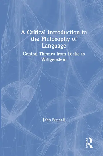 Cover of A Critical Introduction to the Philosophy of Language