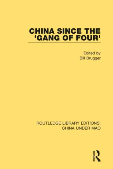 Cover of China Since the 'Gang of Four'
