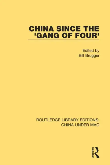 Cover of China Since the Gang of Four