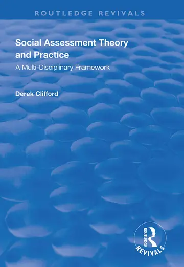 Cover of Social Assessment Theory and Practice
