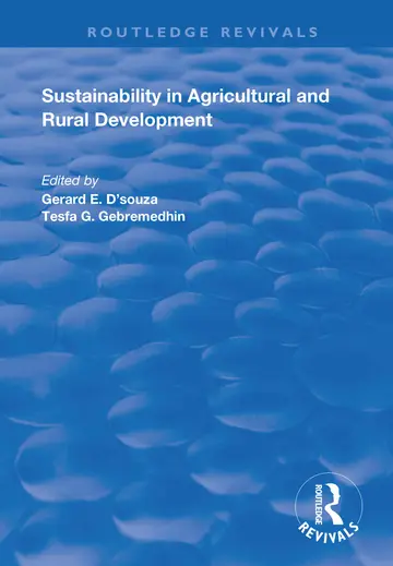 Cover of Sustainability in Agricultural and Rural Development