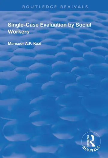 Cover of Single-case Evaluation by Social Workers