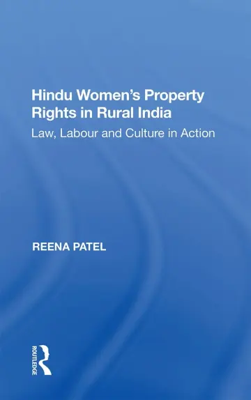 Cover of Hindu Women's Property Rights in Rural India