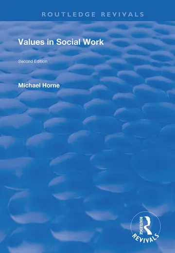 Cover of Values in Social Work