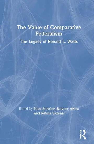 Cover of The Value of Comparative Federalism