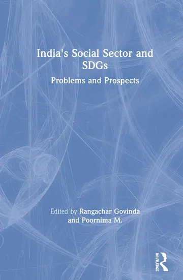 Cover of India's Social Sector and SDGs