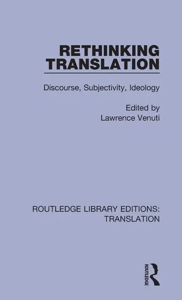 Cover of Rethinking Translation