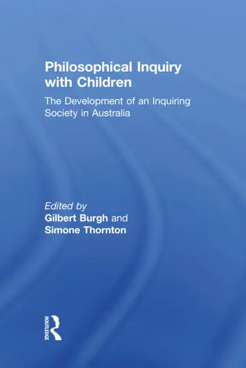 Cover of Philosophical Inquiry with Children