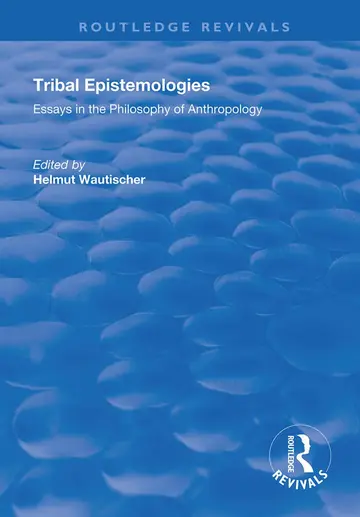 Cover of Tribal Epistemologies