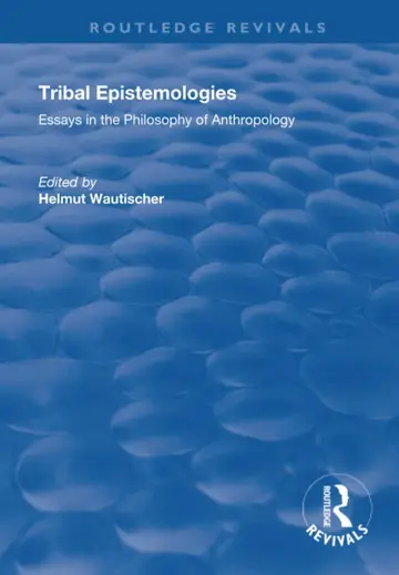 Cover of Tribal Epistemologies