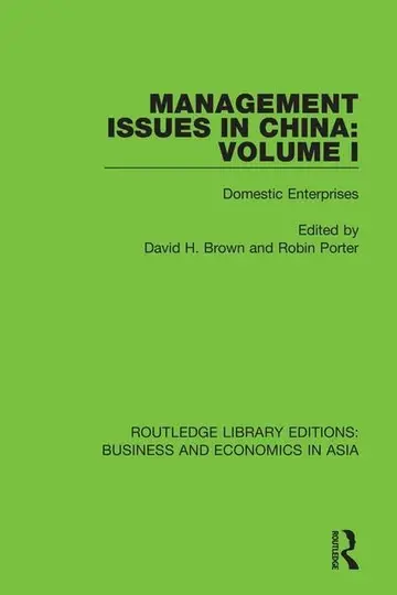 Cover of Management Issues in China