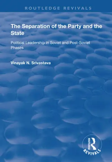 Cover of The Separation of the Party and the State