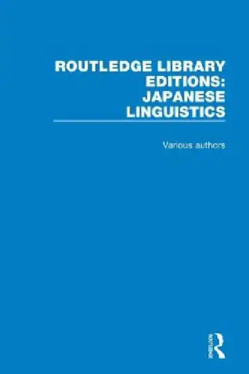 Cover of Japanese Linguistics