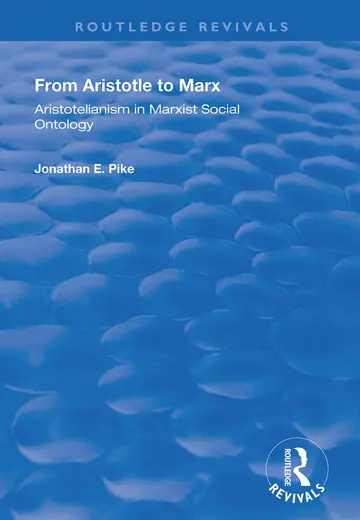 Cover of From Aristotle to Marx