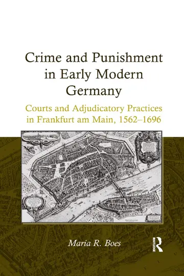 Cover of Crime and Punishment in Early Modern Germany