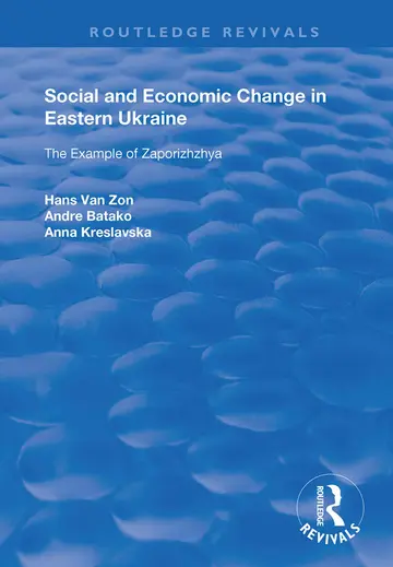 Cover of Social and Economic Change in Eastern Ukraine