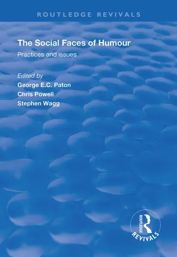 Cover of The Social Faces of Humour