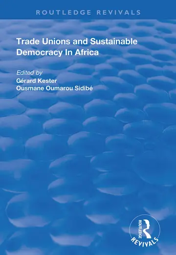 Cover of Trade Unions and Sustainable Democracy in Africa