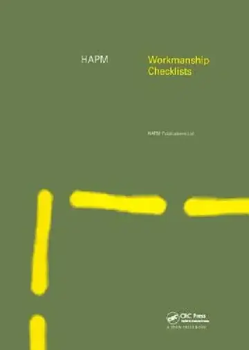 Cover of Hapm Workmanship Checklists