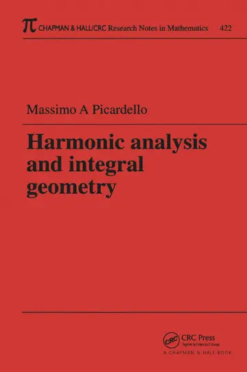 Cover of Harmonic Analysis and Integral Geometry