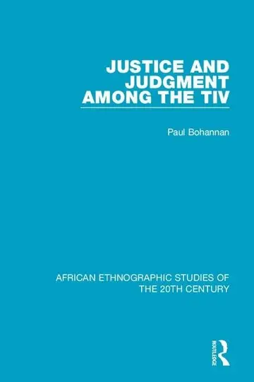 Cover of Justice and Judgment Among the Tiv