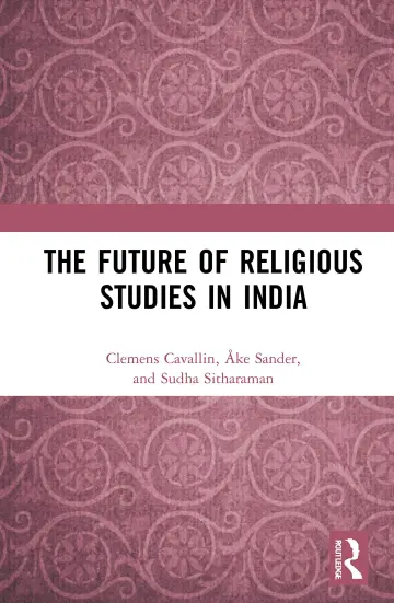 Cover of The Future of Religious Studies in India