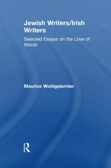 Cover of Jewish Writers/Irish Writers