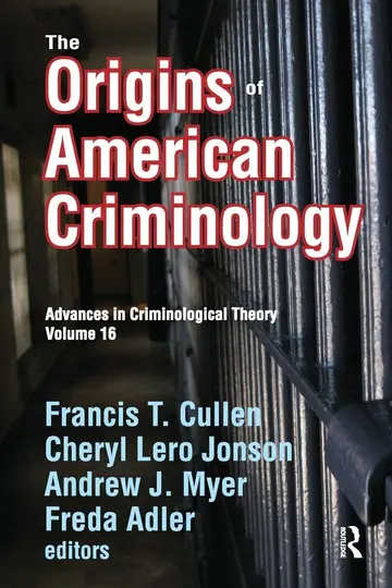 Cover of The Origins of American Criminology