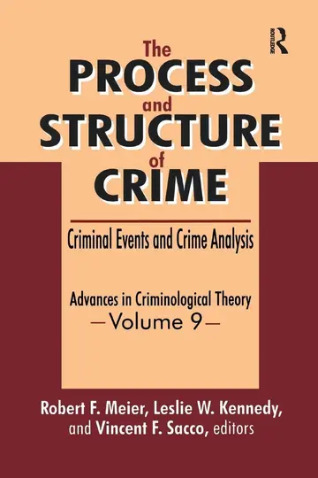 Cover of The Process and Structure of Crime