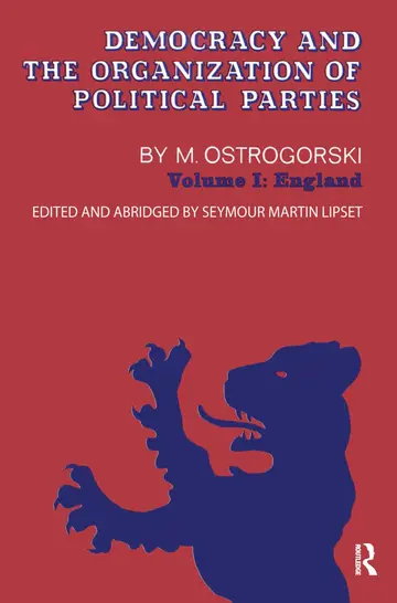 Cover of Democracy and the Organization of Political Parties