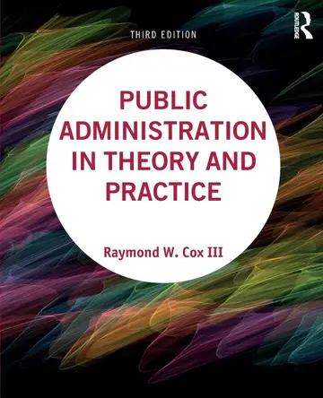 Cover of Public Administration in Theory and Practice 3Rd Edition