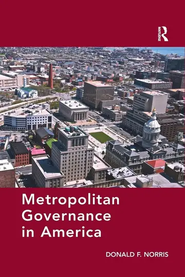 Cover of Metropolitan Governance in America