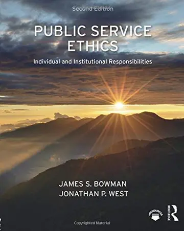 Cover of Public Service Ethics