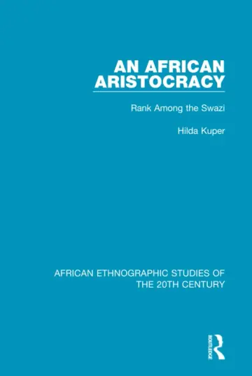 Cover of An African Aristocracy