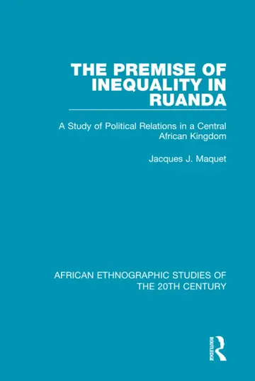 Cover of The Premise of Inequality in Ruanda