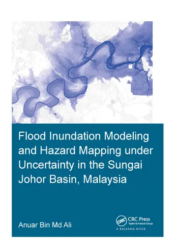 Cover of Flood Inundation Modeling and Hazard Mapping Under Uncertainty in the Sungai Johor Basin, Malaysia