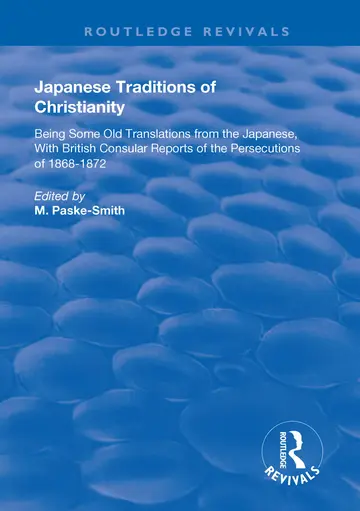Cover of Japanese Traditions of Christianity
