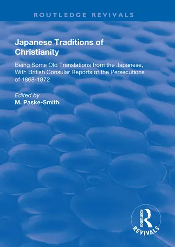 Cover of Japanese Traditions of Christianity