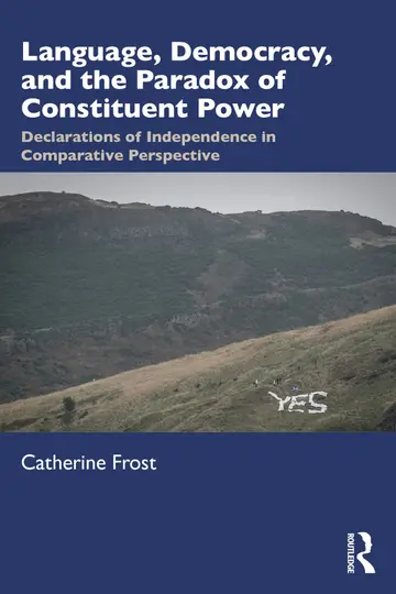 Cover of Language, Democracy, and the Paradox of Constituent Power