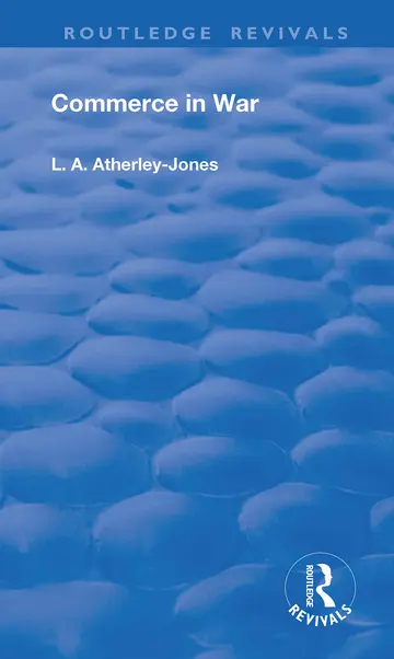 Cover of Commerce in War