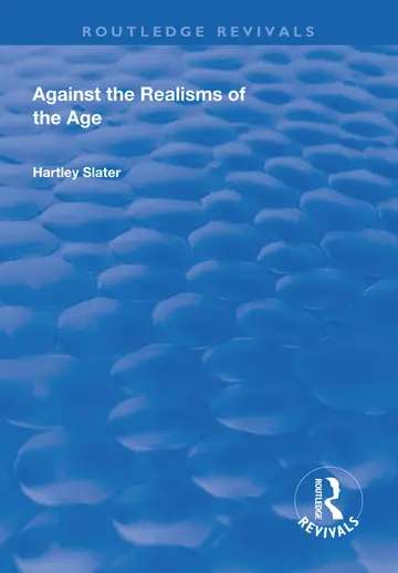 Cover of Against the Realisms of the Age
